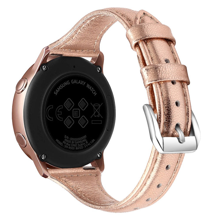 22mm Universal simple genuine leather watch strap with - Rose Gold#serie_11