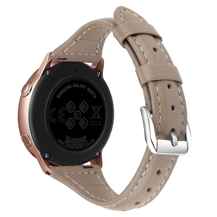 22mm Universal simple genuine leather watch strap with - Grey#serie_8