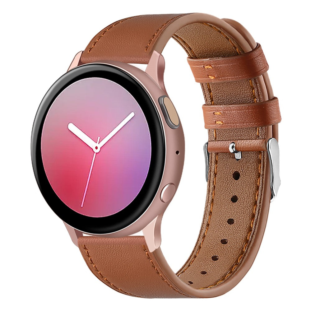 22mm Universal cowhide genuine leather watch strap - Brown#serie_9