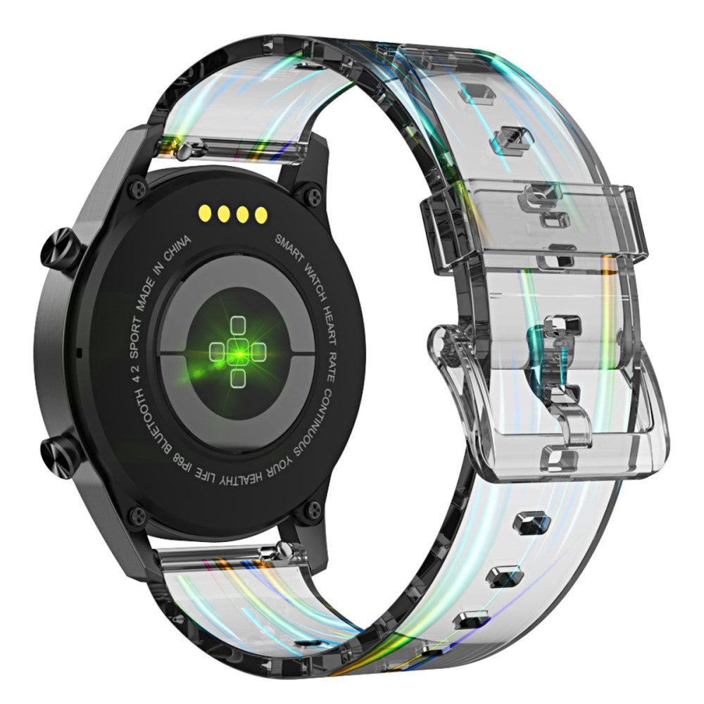 22mm Universal transparent watch strap - Transparent Blue#serie_4