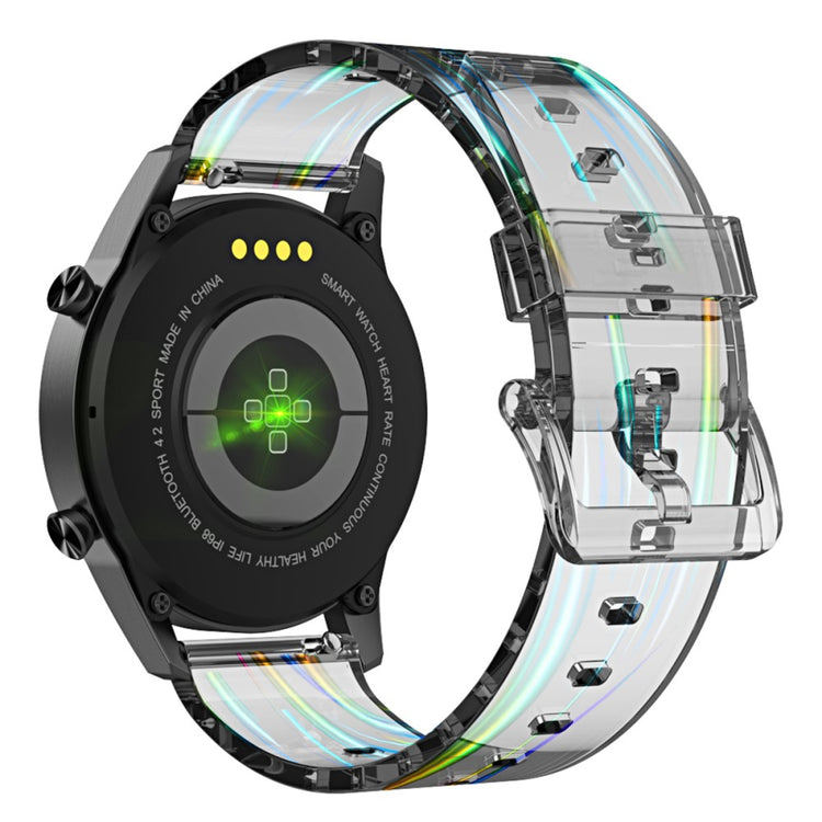 22mm Universal transparent watch strap - Transparent Blue#serie_4