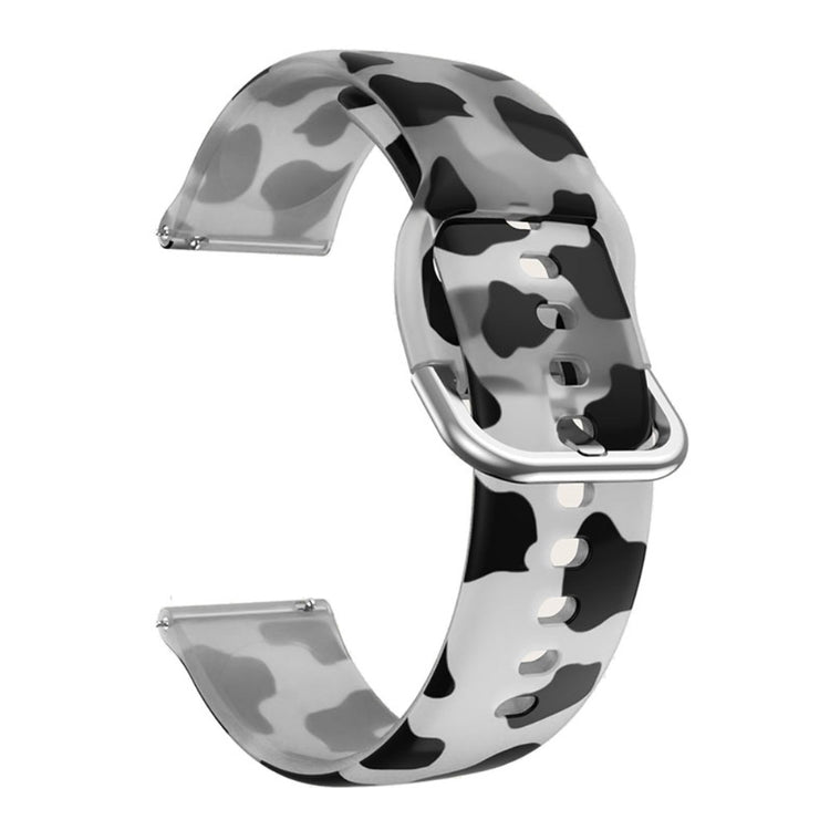 20mm Universal pattern printed silicone watch strap - Cow#serie_1