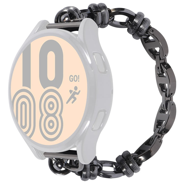 20mm Universal threaded metal chain watch strap - Black#serie_1