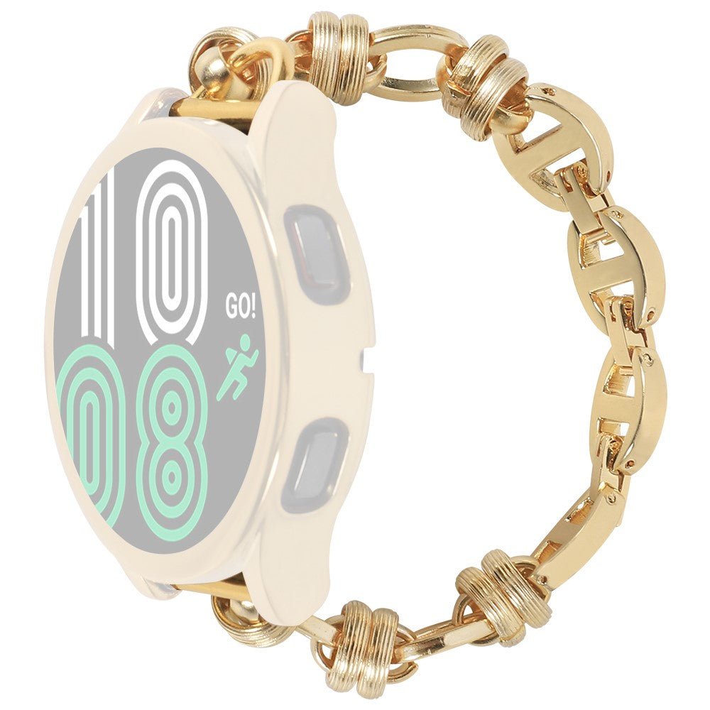 20mm Universal threaded metal chain watch strap - Gold#serie_2