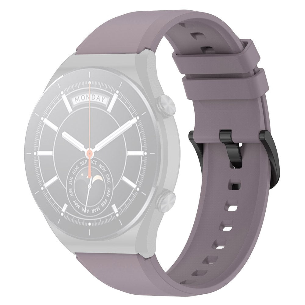 22mm Universal simple silicone watch strap - Purple#serie_6
