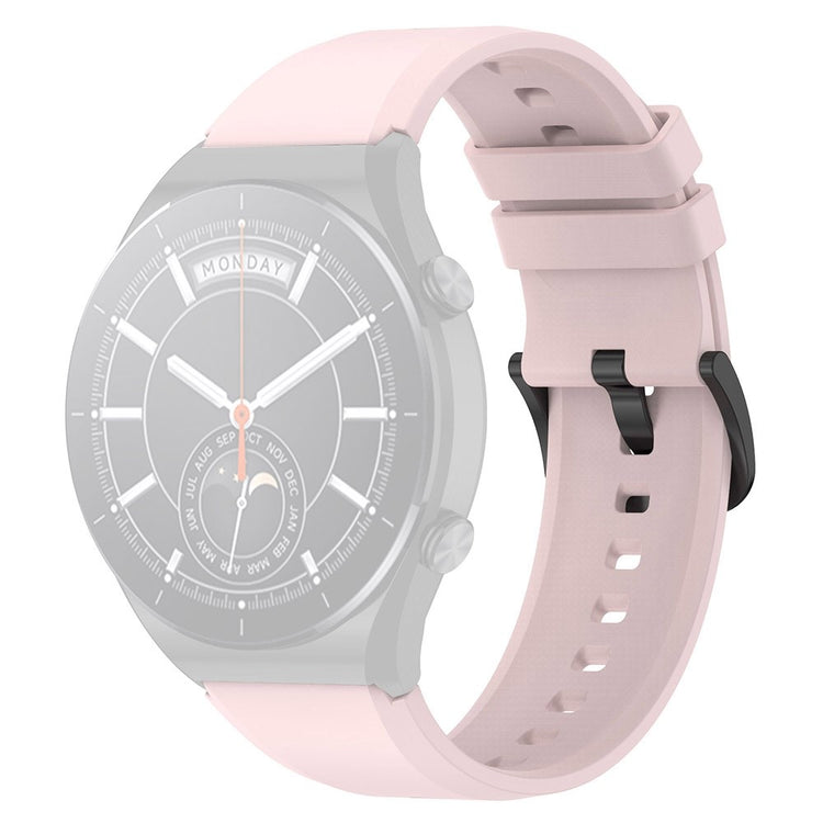 22mm Universal simple silicone watch strap - Light Pink#serie_7