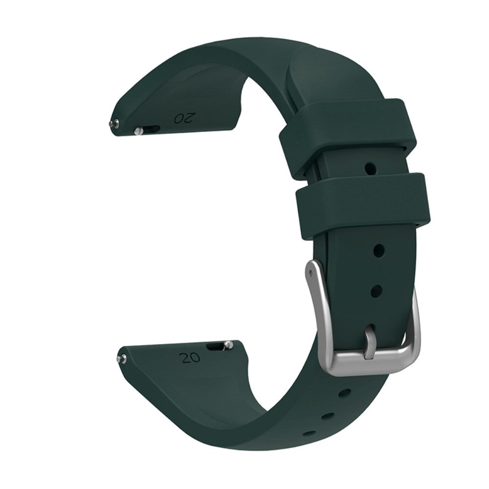 20mm Universal silicone watch strap - Blackish Green#serie_5
