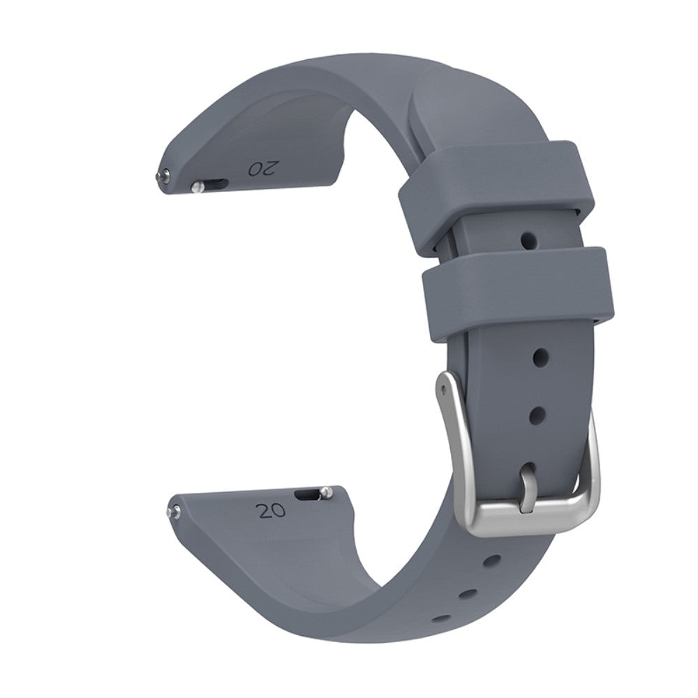 22mm Universal silicone watch strap - Dark Grey#serie_11