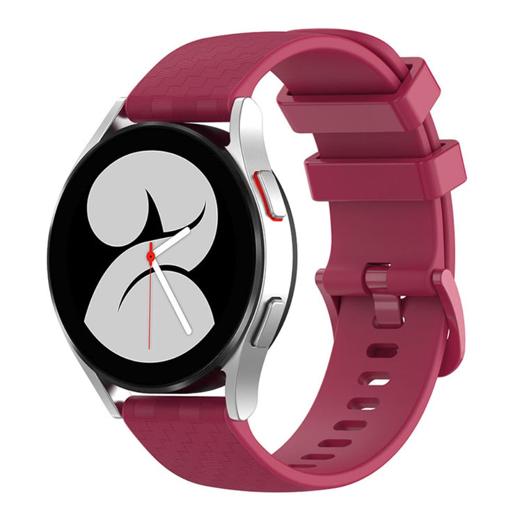 20mm Universal carbon fiber silicone watch strap - Wine Red#serie_8