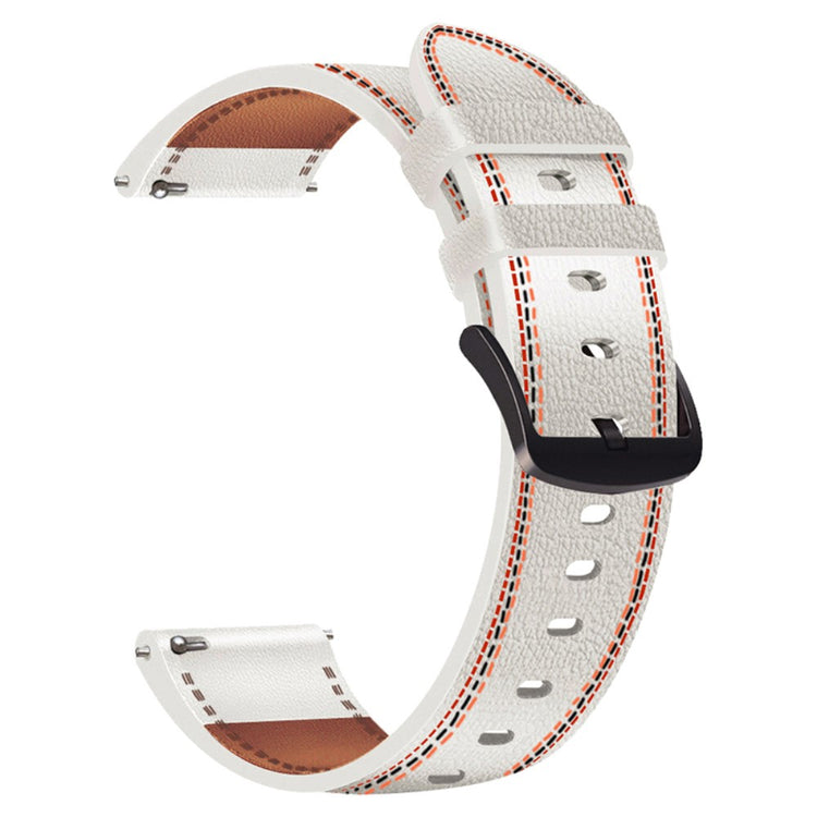 22mm Universal microfiber leather watch strap - White#serie_2