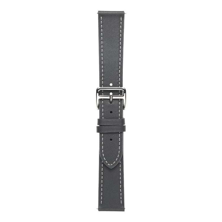 20mm Universal textured genuine leather watch strap - Grey#serie_3