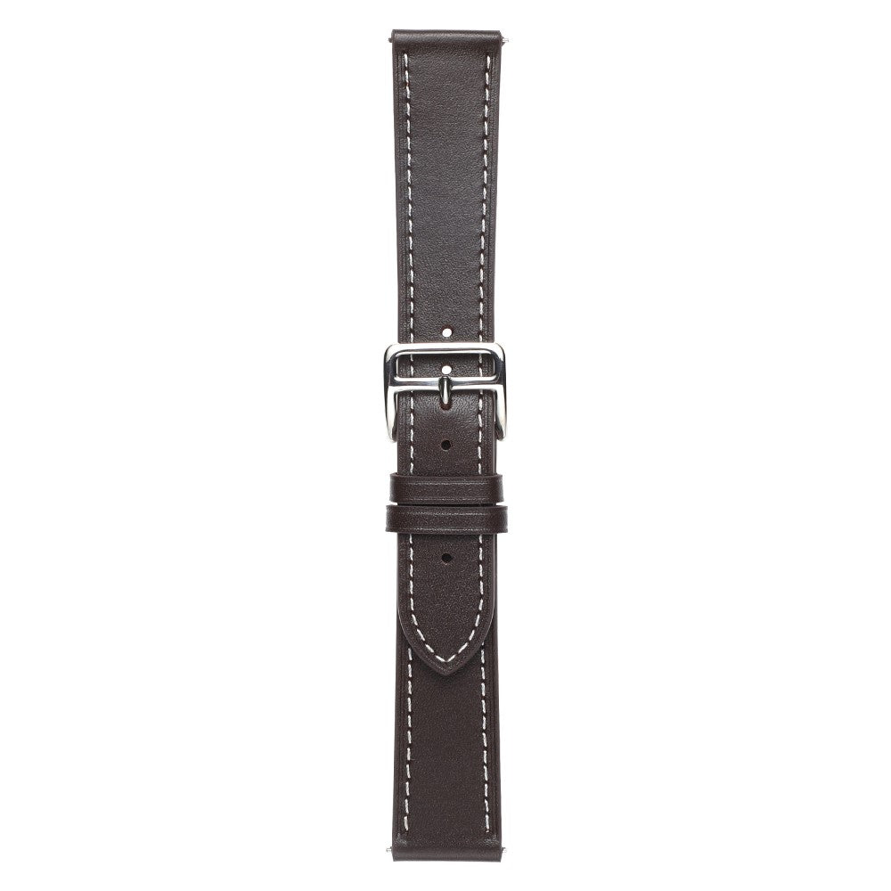 20mm Universal textured genuine leather watch strap - Coffee#serie_4