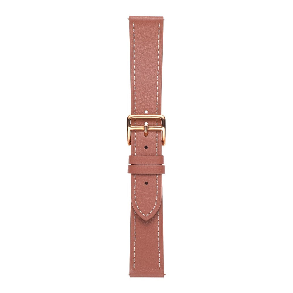 20mm Universal textured genuine leather watch strap - Deep Pink#serie_7