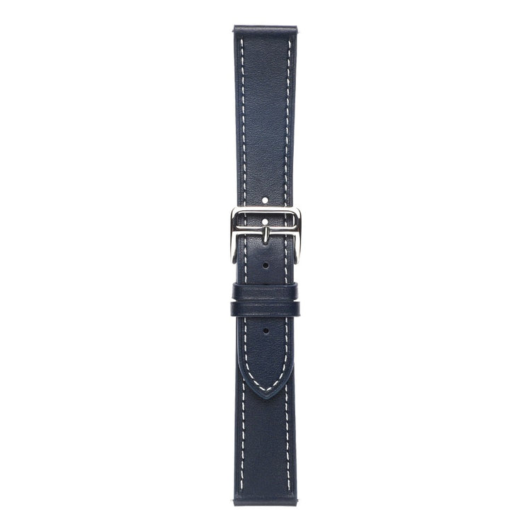 20mm Universal textured genuine leather watch strap - Midnight Blue#serie_9