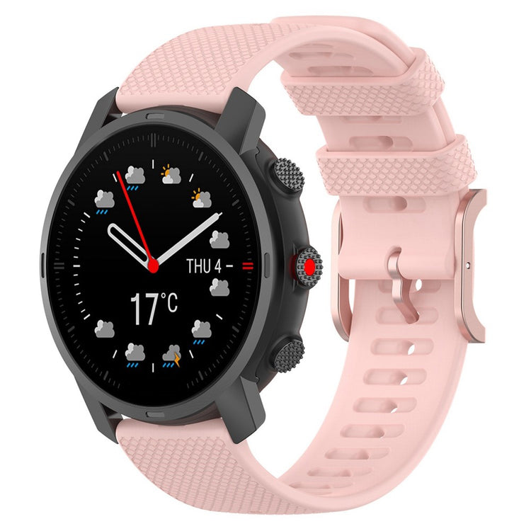 22mm Universal dots design silicone watch strap - Light Pink#serie_8