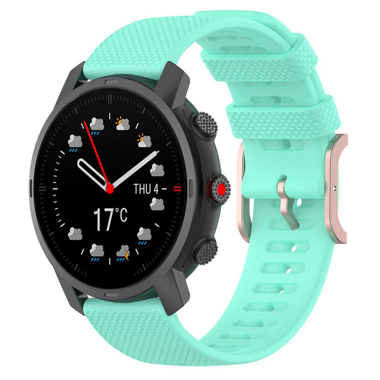 22mm Universal dots design silicone watch strap - Green#serie_9