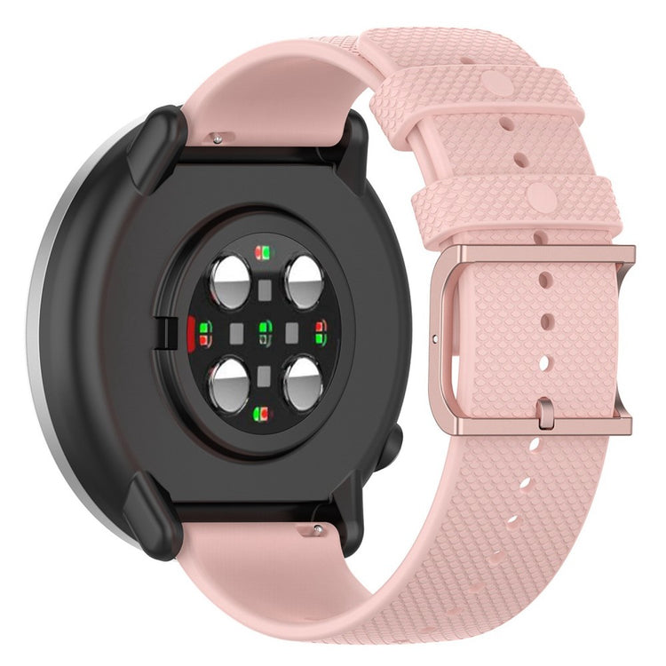 20mm Universal dots design silicone watch strap - Light Pink#serie_9