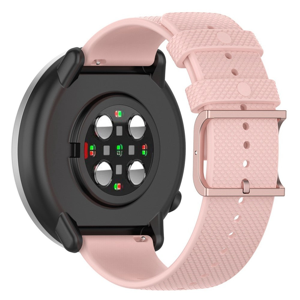 20mm Universal dots design silicone watch strap - Light Pink#serie_9