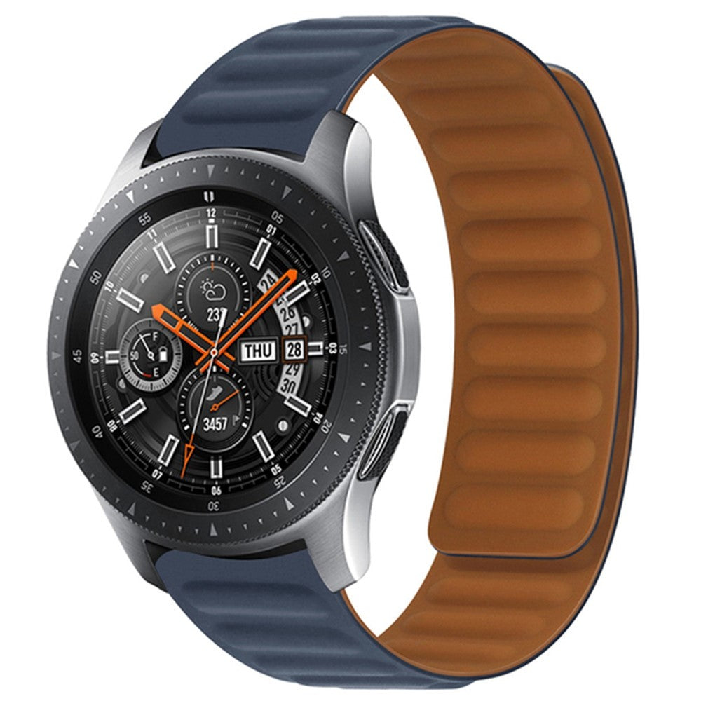 20mm Universal silicone magnetic lock watch strap - Indigo Blue#serie_25