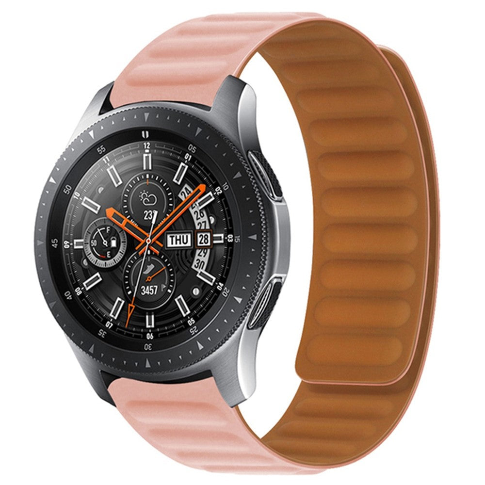 20mm Universal silicone magnetic lock watch strap - Pink#serie_6