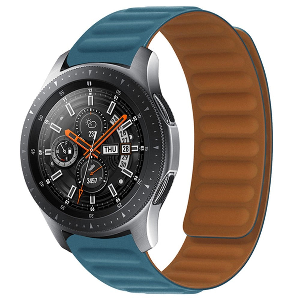 22mm Universal silicone magnetic lock watch strap - Ocean Blue#serie_7