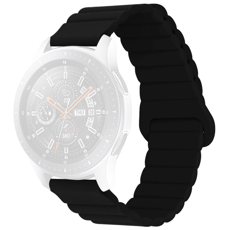 22mm Universal silicone watch strap - Black#serie_5