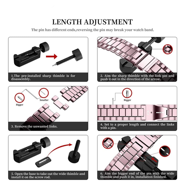 Rigtigt kønt Universal Metal Urrem - Pink#serie_2
