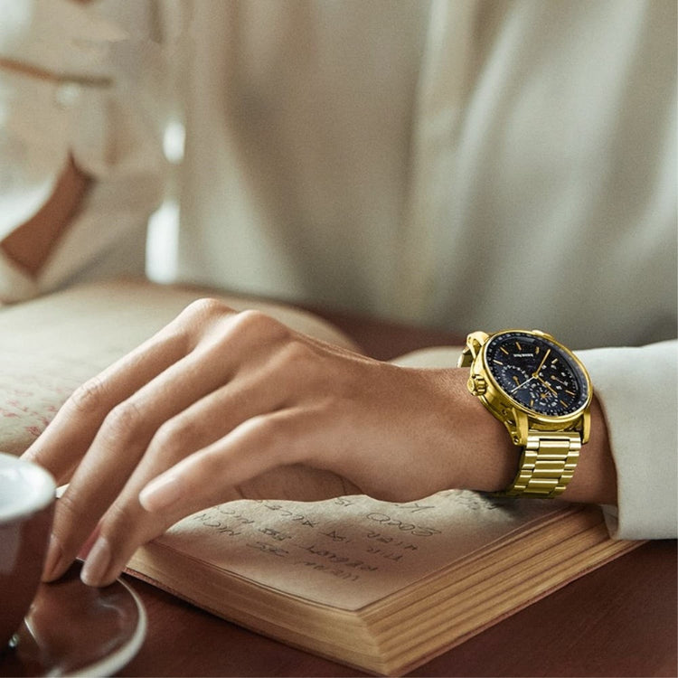 Rigtigt kønt Universal Metal Urrem - Guld#serie_3