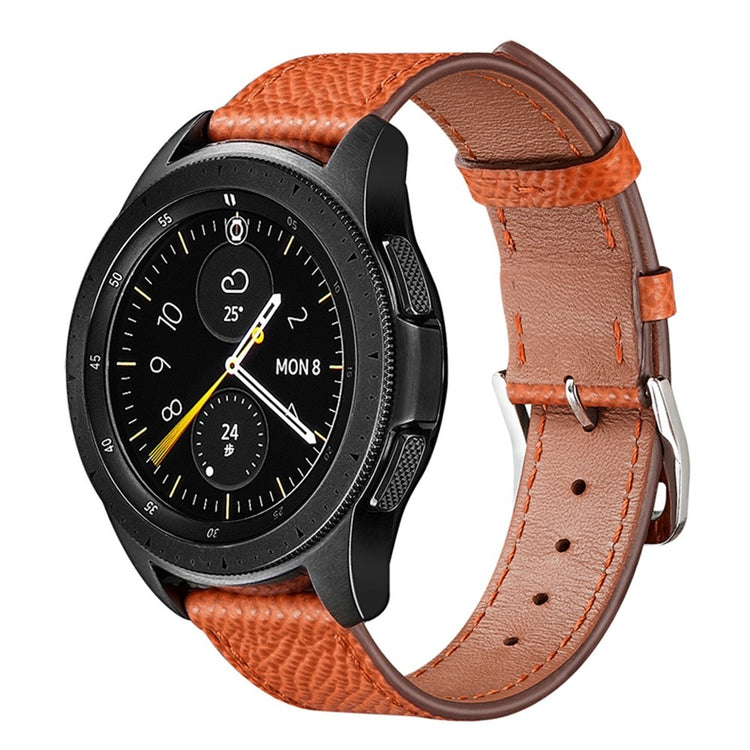 Rigtigt flot Universal Ægte læder Urrem - Orange#serie_2