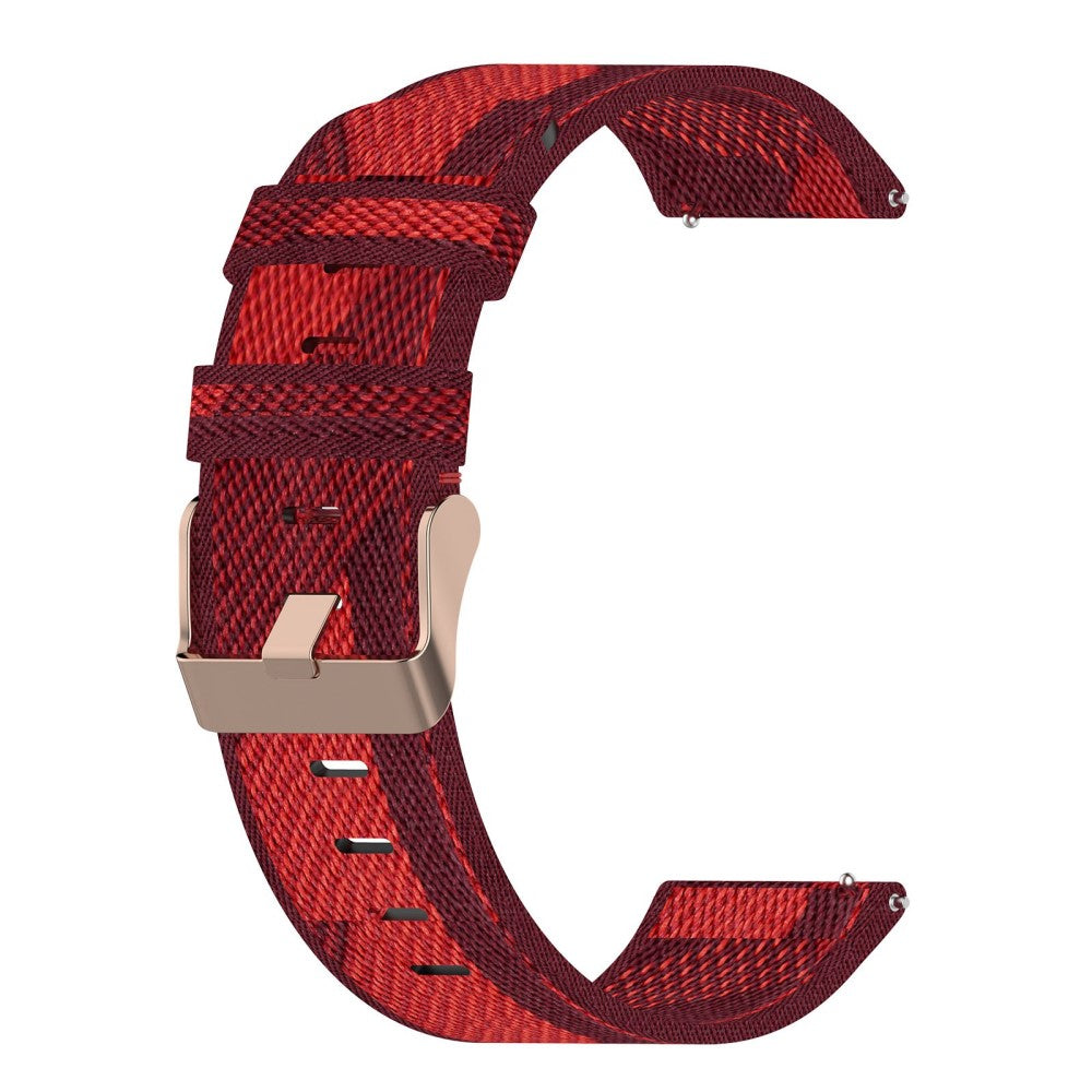 18mm Universal nylon watch strap - Red Stripe#serie_5