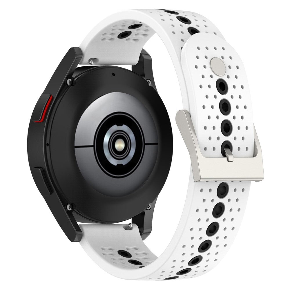 20mm Universal dual color watch strap - White / Black#serie_2