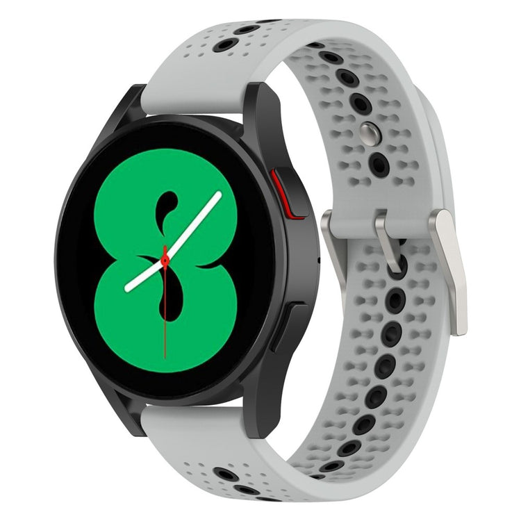 Meget hårdfør Universal Silikone Urrem - Sølv#serie_8