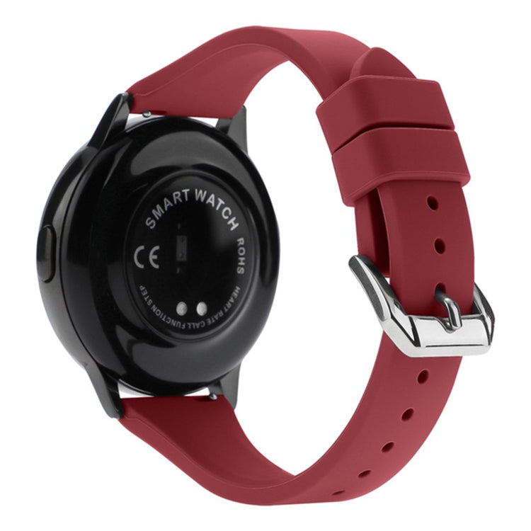 20mm Universal silicone watch strap - Wine Red#serie_4