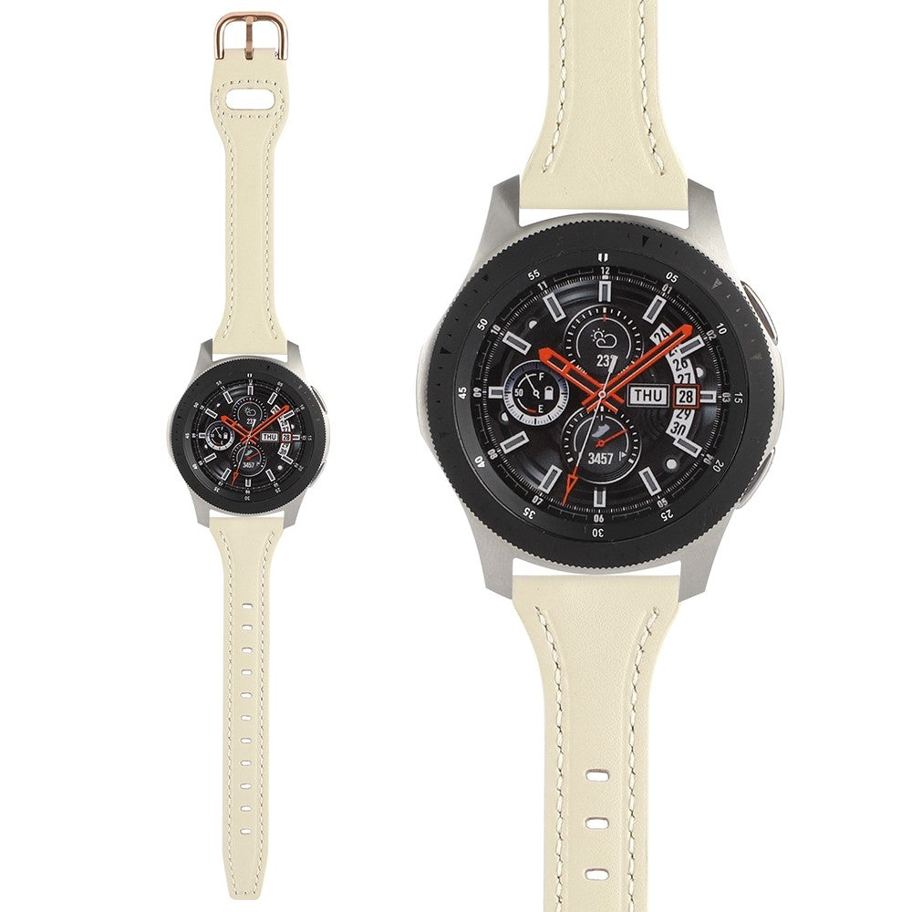 Vildt rart Universal Ægte læder Urrem - Beige#serie_5