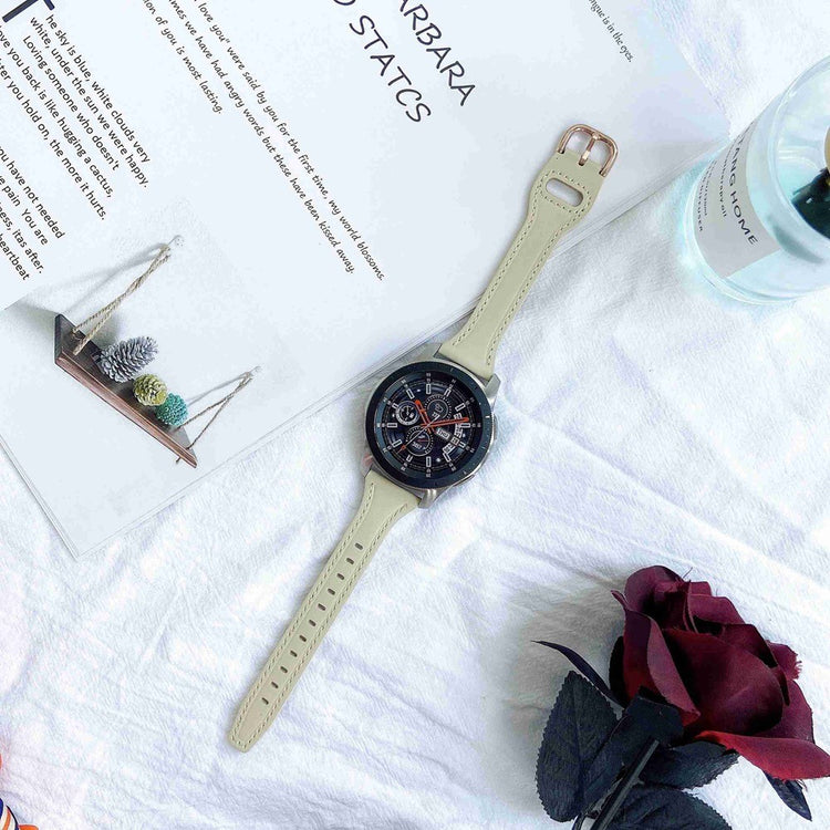 Vildt rart Universal Ægte læder Urrem - Beige#serie_5