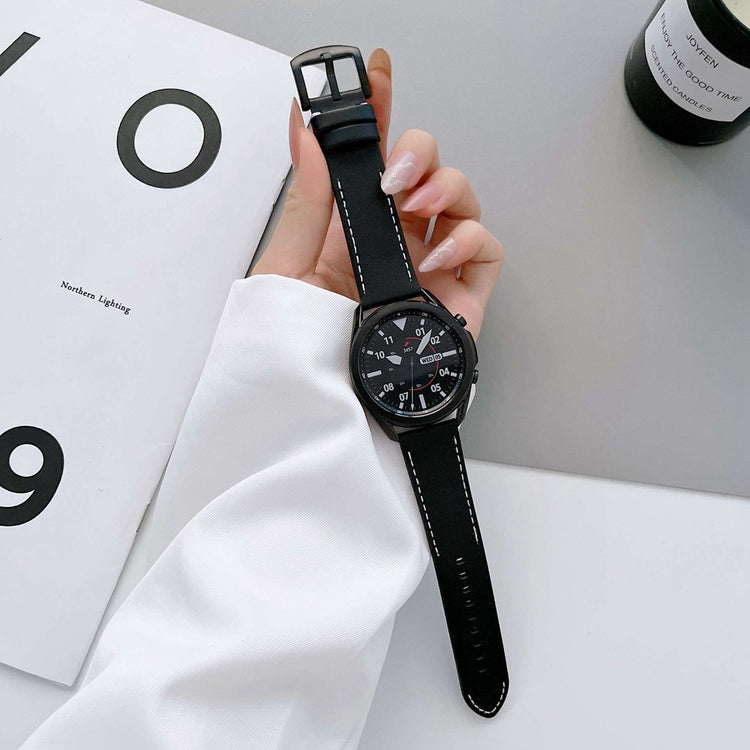 Helt vildt rart Universal Ægte læder Urrem - Sort#serie_1