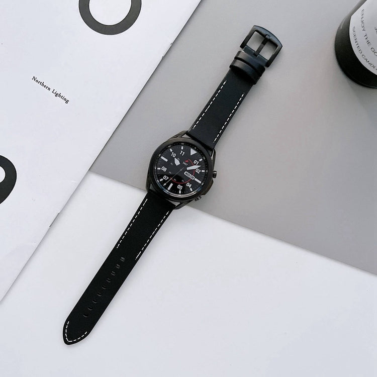 Helt vildt rart Universal Ægte læder Urrem - Sort#serie_1