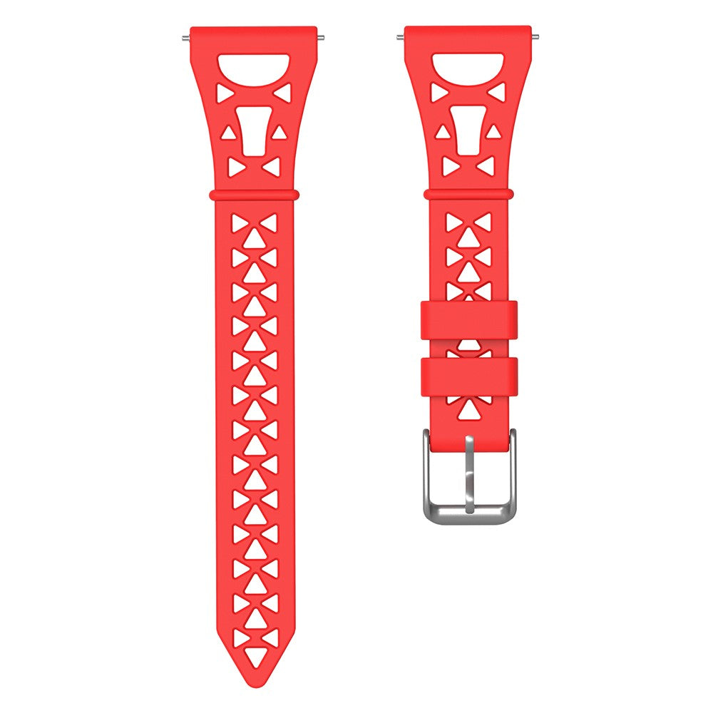 22mm Universal tower design silicone watch strap - Red#serie_5