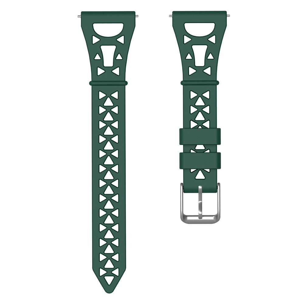 22mm Universal tower design silicone watch strap - Army Green#serie_7