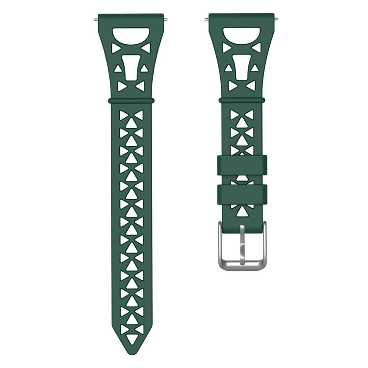 22mm Universal tower design silicone watch strap - Army Green#serie_7