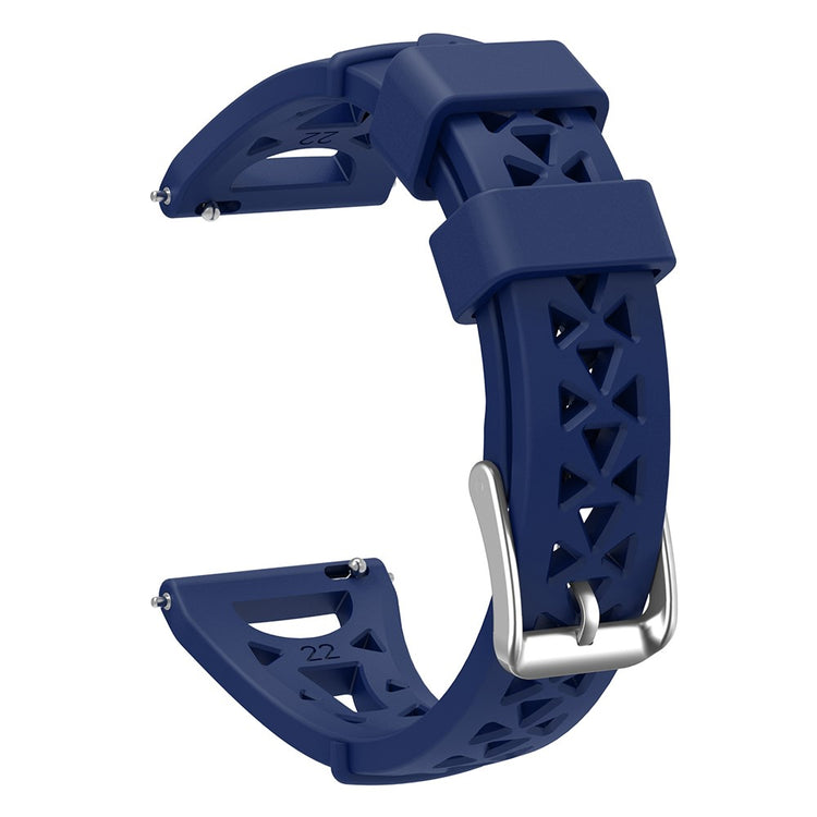 20mm Universal tower design silicone watch strap - Midnight Blue#serie_11