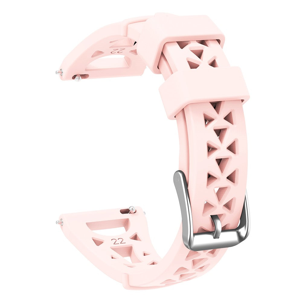 20mm Universal tower design silicone watch strap - Pink#serie_4