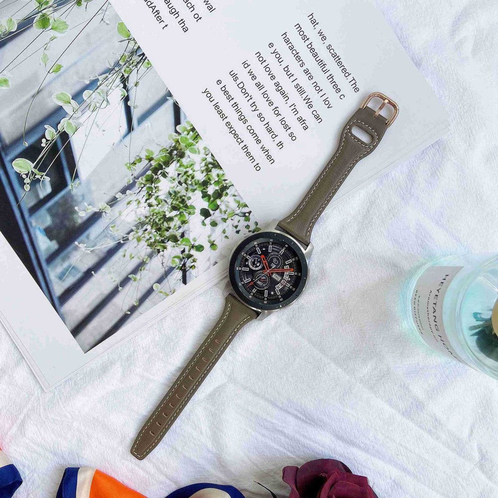 Rigtigt fint Universal Ægte læder Urrem - Brun#serie_1