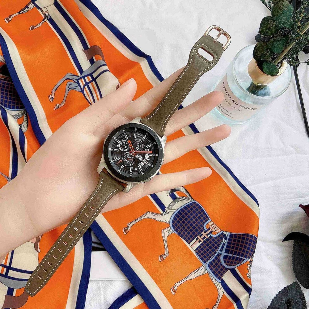 Rigtigt fint Universal Ægte læder Urrem - Brun#serie_7