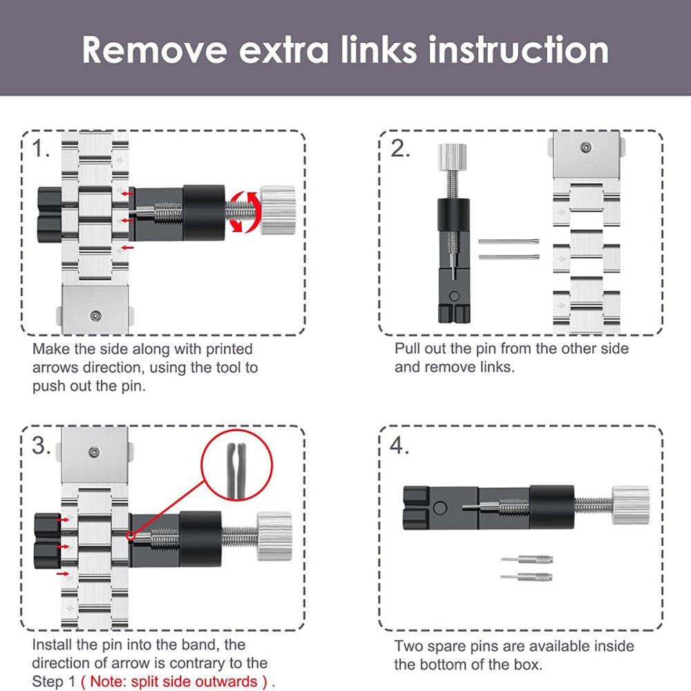 Helt vildt smuk Universal Metal Urrem - Pink#serie_1