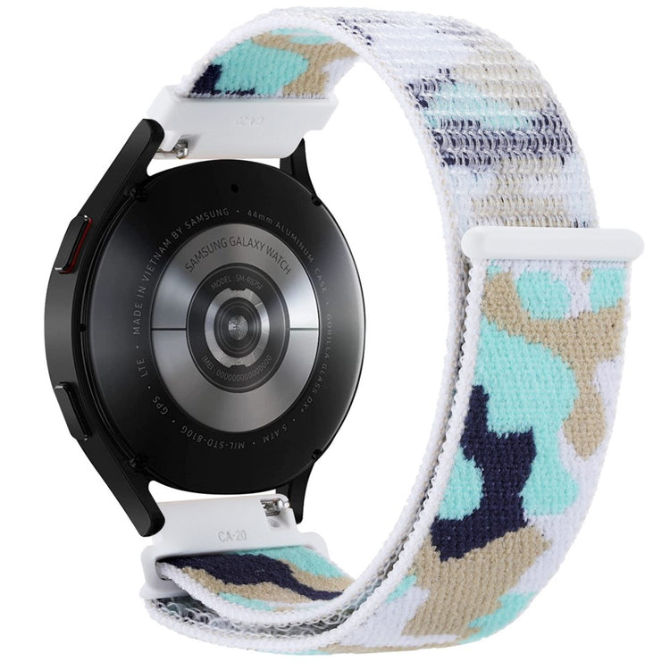 22mm Universal camouflage style nylonw watch strap - Cyan#serie_7