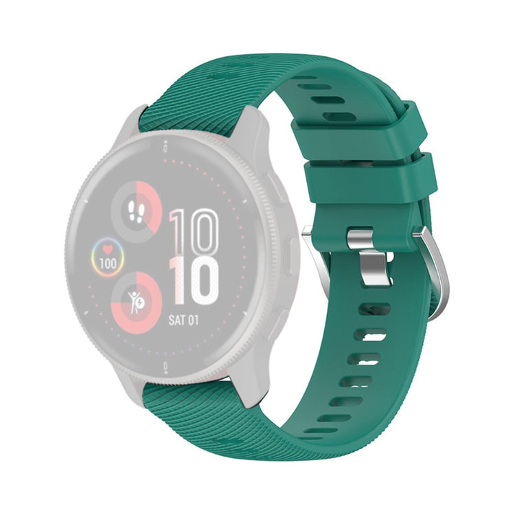 20mm cross stripe silicone watch strap for Samsung and Garmin watch - Green#serie_4