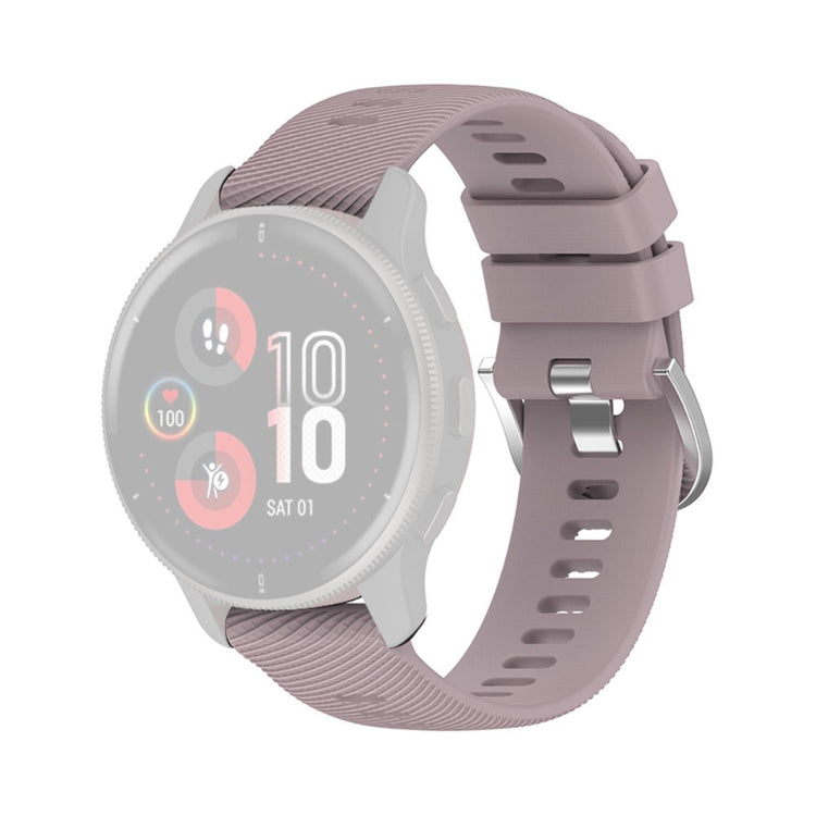 20mm cross stripe silicone watch strap for Samsung and Garmin watch - Light Purple#serie_8