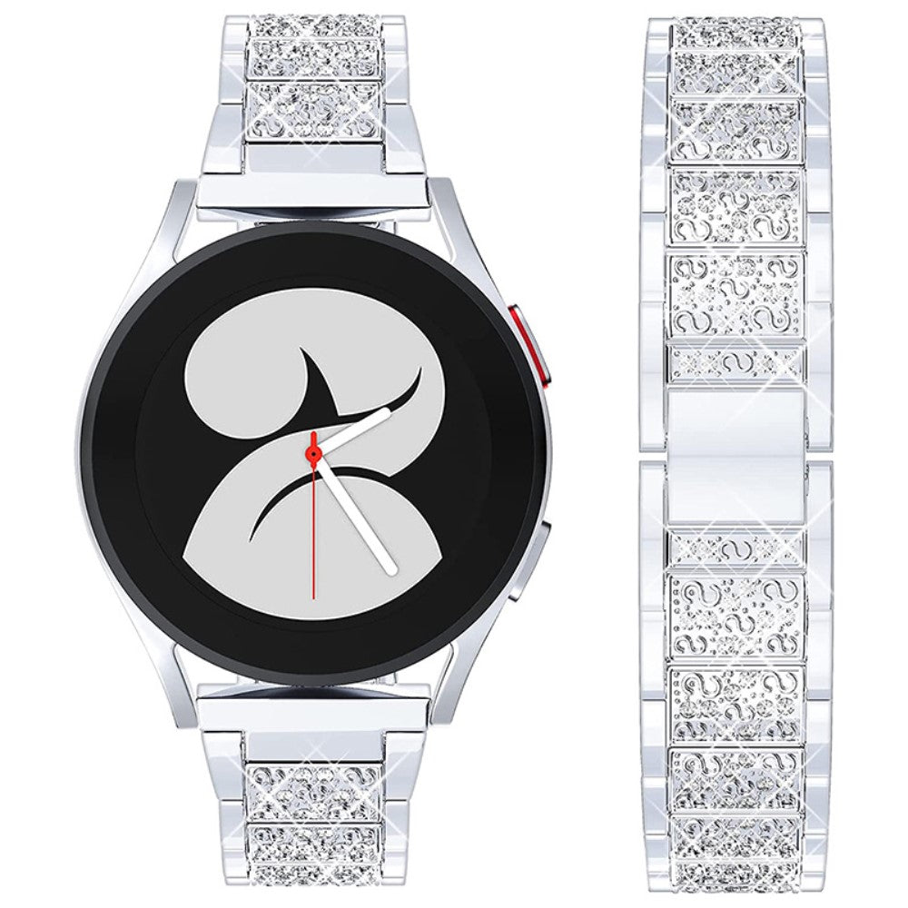 Vildt hårdfør Universal Metal og Rhinsten Rem - Sølv#serie_3