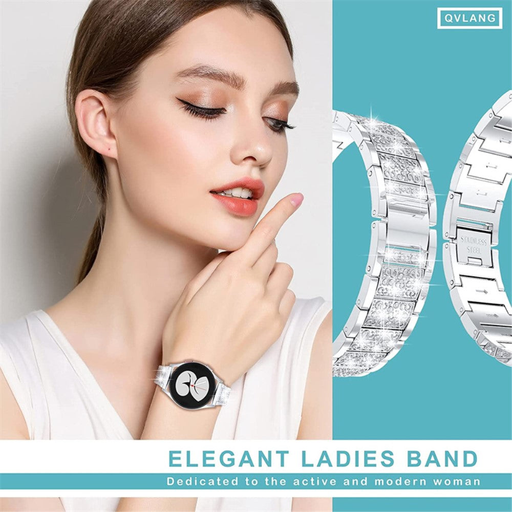 Vildt hårdfør Universal Metal og Rhinsten Rem - Sølv#serie_3